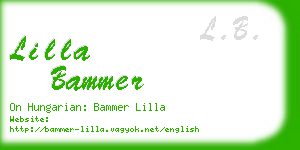 lilla bammer business card